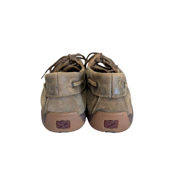Twisted X Boots Mens Driving Mocs D Toe Bomber Size 10.5 Lace Up Style MDM000914 main image 9